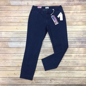 OLD NAVY 4 Diva Jeans Skinny Ankle Blue Daisy Pant